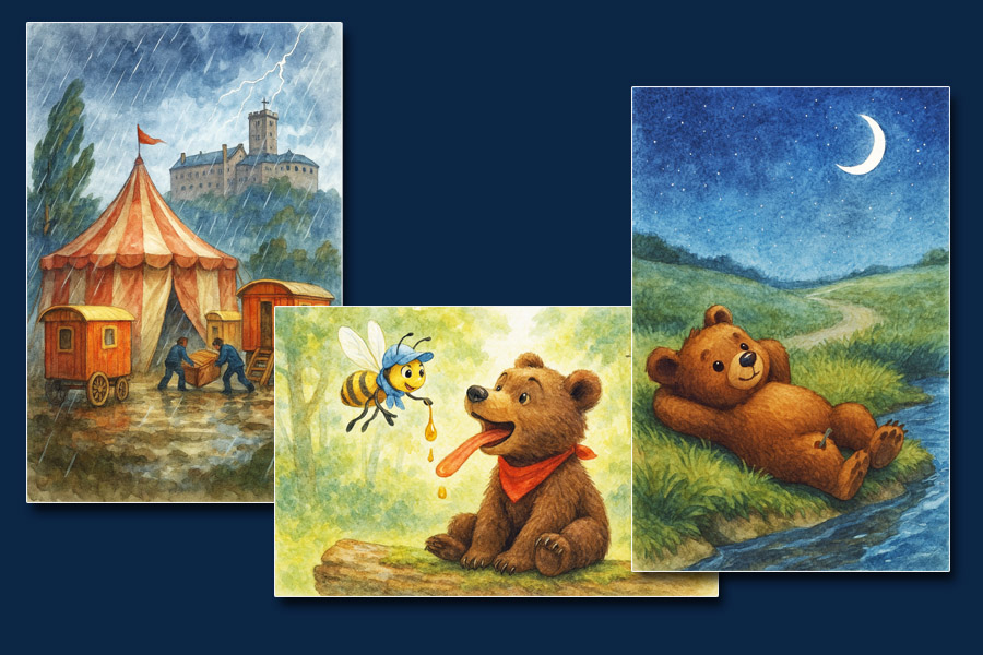 Jens K. Carl - Morgelgeschichten - Morgel und der kleine Zirkusbär