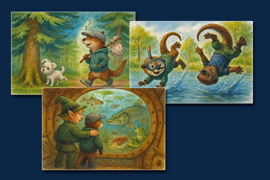 Jens K. Carl - Morgelgeschichten - Morgel und die Abenteuer im U-Boot