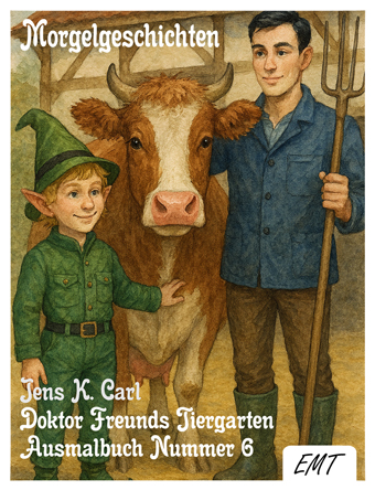 Jens K. Carl – Morgelgeschichten – Ausmalbuch Doktor Freunds Tiergarten